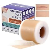 VRYNDH Cerotti Silicone Cicatrici,Silicone scar sheets- 4CM*1,5M Riusabili Mediciali, Per Taglio Cesareo, Cheloidi, Ipoallergenico Traspirante Impermeabile Trasparente