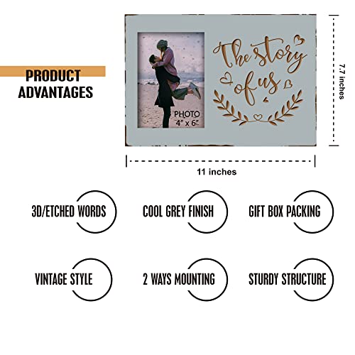 Yudarte Bridal Shower Gift For Bride - Wedding Engagement Gifts For Women Bride To Be,New Couples - Engraved Picture Frame 4X6 Inches Photo #TOP2