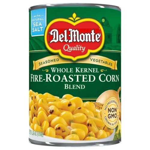 Fire Roasted Whole Kernel Corn, Canned Vegetables, 14.75 Oz Cans (Pack Of 6)