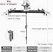 Power Mixer Pneumatic Agitator Clamp-On Drum Agitator Industrial-Grade Pneumatic Shaker Paint Stirring Tool，Air Agitator, Pneumatic Tank Paint Mixer, 1 Ton Capacity, Folding Propeller, for P