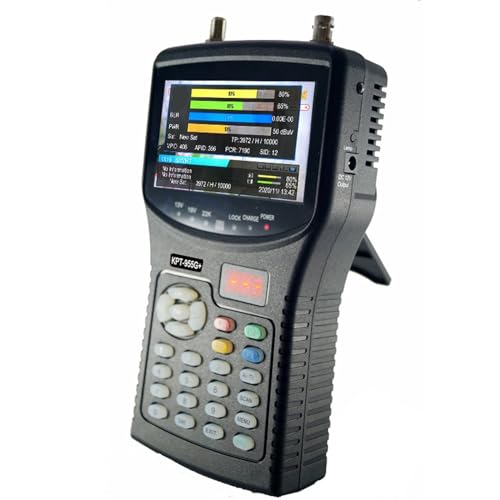 Medidor Buscador De Satélite DVB-S2, Receptor De TV por Satélite HD, Probador De Cámara CCTV MPEG-4 AHD, HEVC(H.265) AVS/AVS+ FáCil De Usar