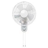 TEKNOS 壁掛けメカ扇風機 (30cm・5枚羽根/ホワイト) KI-W293