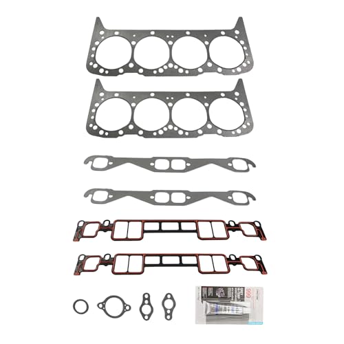 Image of KAX 27-75611A03 MLS Head Gasket Kit Compatible with 5.0L Mercruiser Penta, 350 CID Mercruiser Volvo Penta Crusader GM Marine, Engine Cylinder Head Gasket Set