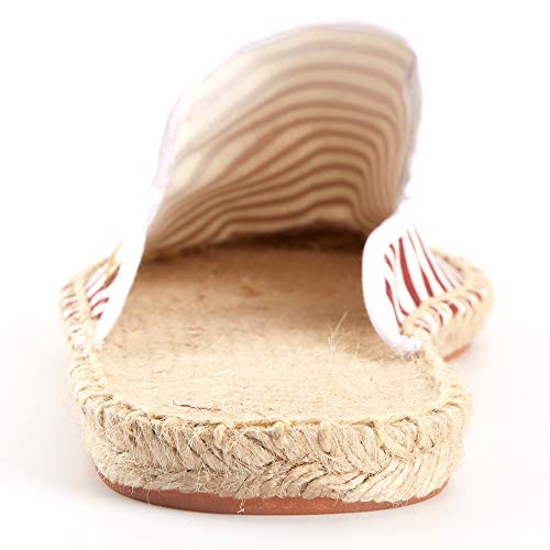 Women's Comfortable Open Toe Espadrille Slide Sandals4