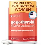 VoomVaya Go Go Thyroid - Thyroid Support for Women 30+ - Female-Focused Hormonal Balance & Thyroid Supplement with Iodine, Selenium & L Tyrosine - 3rd Party Tested - 60 Capsules