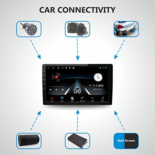 Image of 10 Inch Android 10 Car Stereo | 2GB RAM /32GB ROM | IPS Touch Display with Gorilla Glass | WiFi | GPS | Bluetooth | FM /AM | Steering Control | Reverse Camera | 1 Year Warranty Included