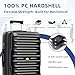 SERABETTO Wine Suitcase, 10 Bottle Luggage, Durable Travel Case with TSA Lock, Versatile Carrier with Removable Inserts and Silent Spinner Wheels (Black)