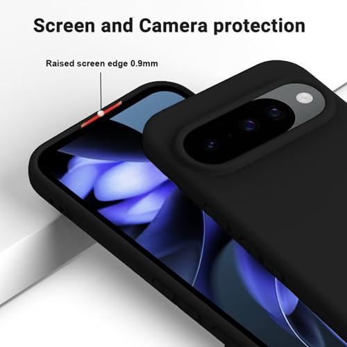 Image of FIRST MART Matte Silicone Back Cover for Google Pixel 10 - Black