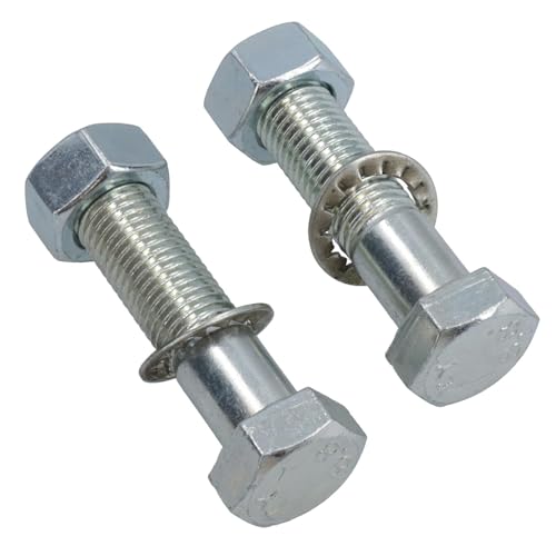 AB Tools Pair Tow Bar/Tow Ball Bolts 65mm Long with Nuts & Washers HIGH TENSILE
