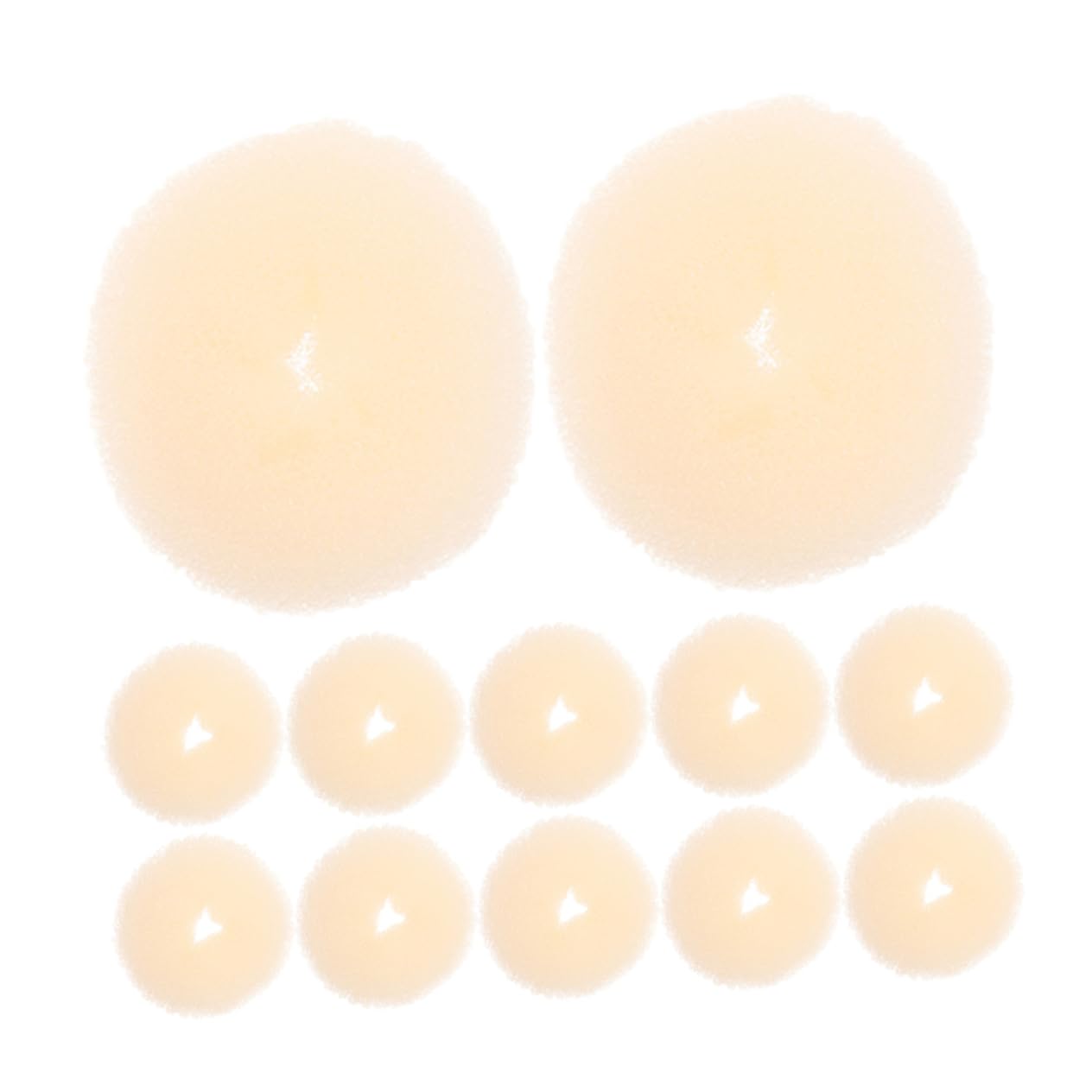 TOVINANNA 12pcs Hair Bun Maker Tools for Women Donut for Elegant Hair Styles for Daily Wear Weddings Graduations and Special Occasions