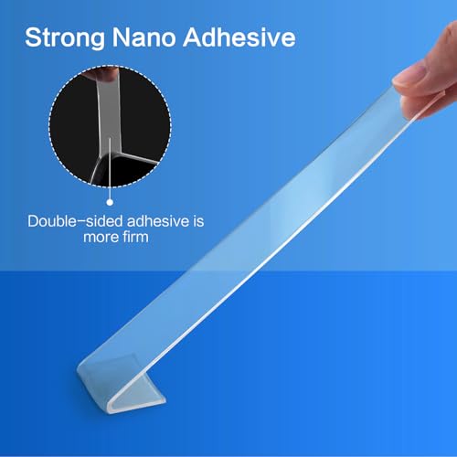 M&G Double Sided Tape Heavy Duty 1.18 Inch x 240 Inch(20ft), Nano Double Sided Adhesive Tape, Clear Mounting Tape for Walls,Picture Hanging Adhesive Strips,Removable & Waterproof Poster Tape