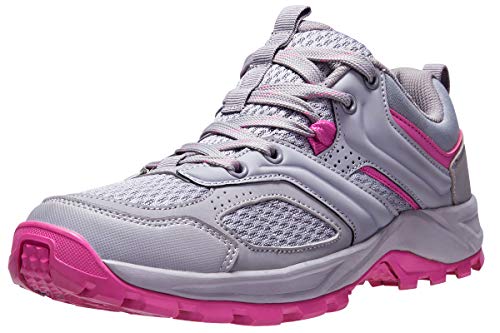 CAMEL CROWN Hiking Shoes for Women Tennis Trail Running Backpacking Walking Shoes Comfortable Slip Resistant Sneakers Lightweight Athletic Trekking Low Top Boot Pink 7.5B(M) US