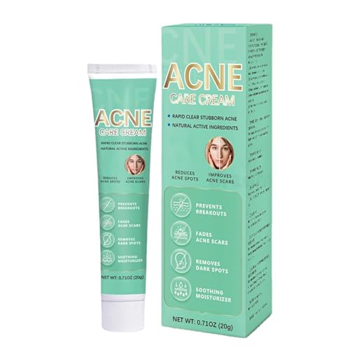 Acne Cream, Anti Acne Face Cream for Acne Treatment and Spot Treatment, Pimple Treatment Gel Cream For Face Blemishes & Blackheads, Reduce Redness, Moisturiser, Fade acne marks,Oil Control