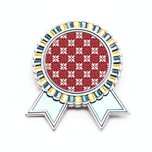 Broche de Noël motif rouge et blanc pour accessoiriser vos repas de famille