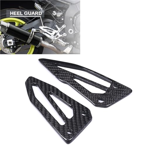 Plaque d'aile de moto carbone pour protéger le repose-pieds MT10