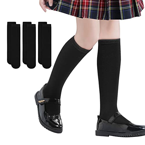 Century Star Girls Knee High Socks Kids Toddler Boys Seamless Long Sock School Uniform Dress Socks