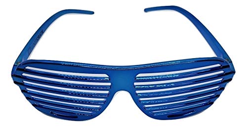 Loot Crate Sasha Banks WWE Costume Shutter Shades Glasses, Metallic Blue, Legit Boss