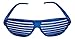 Loot Crate Sasha Banks WWE Costume Shutter Shades Glasses, Metallic Blue, Legit Boss