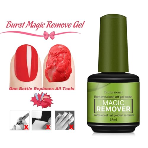 Image of INOG Gel Nail Polish Remover Set, No Need for Foil, Quick & Easy Polish Remover In 3-5 Minutes, No Need Soaking Or Wrapping Doesn't Hurt Nails