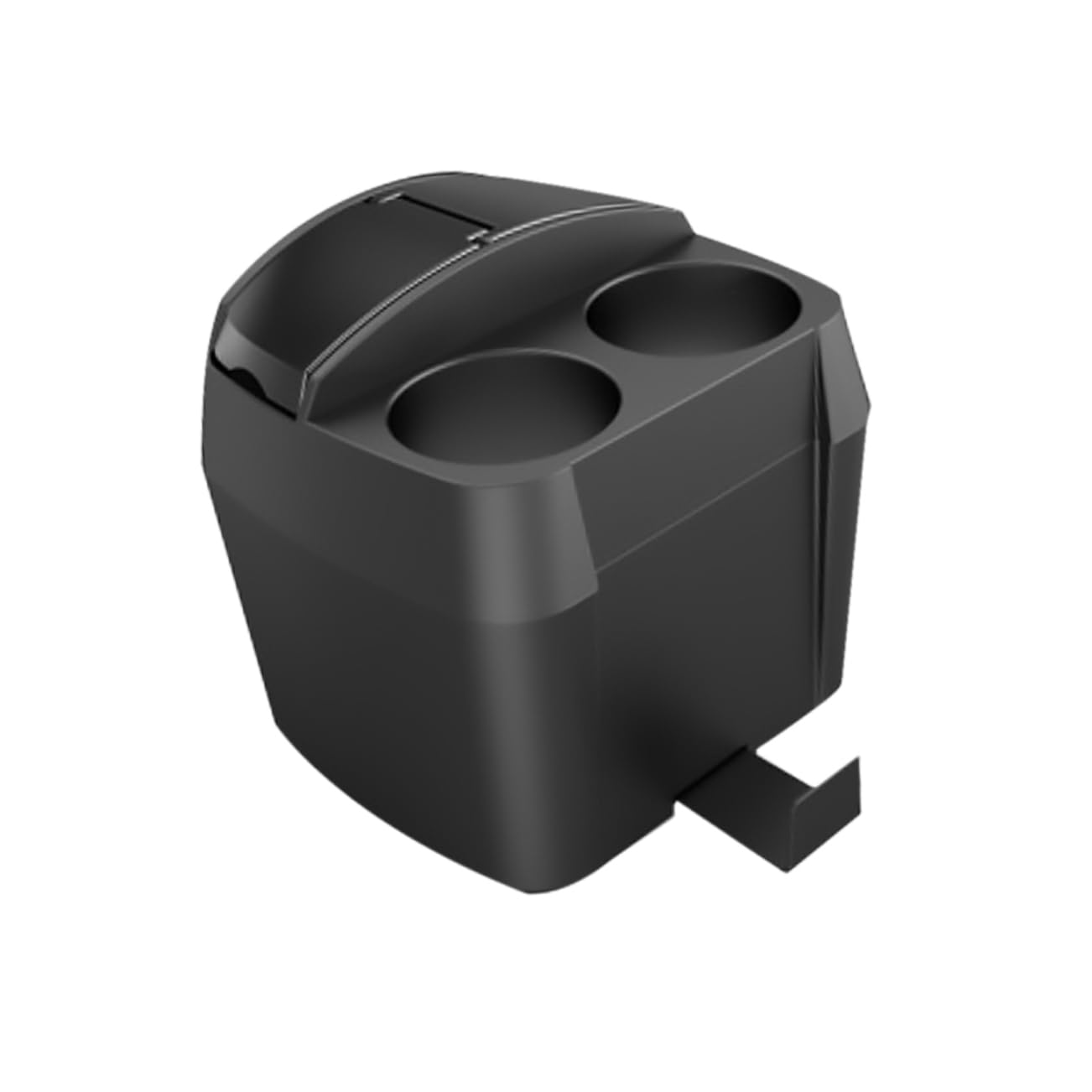 Amosfun Auto Mülleimer Schwarz aus Abs und Pp, Multifunktional für Auto | Getränkehalter und Ablagebox, Geeignet für Müll und Papiertücher, Leicht zu Reinigen