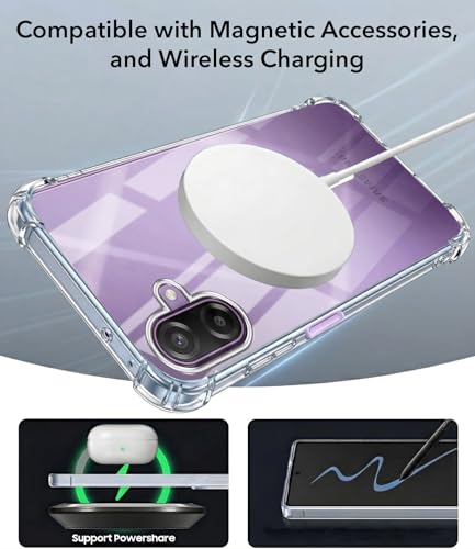 Image of Jkobi Shockproof Crystal-Clear Back Cover for Samsung Galaxy M17e (Magsafe Wireless Support | Drop & Camera Protection | Hard Polycarbonate)