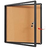 Swansea Lockable Noticeboard Wall-Mounted Bulletin Cork Boards Tamper Proof Information Board Indoor