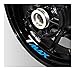Tankpad Motos Accessoires De Moto Styling Tire De La Roue Réflecteur Stickers À Rayures Réfléchissantes Décalques De Jante Créatif pour Yamaha Tmax T Max (Color : K-LQT-TMAX-02)