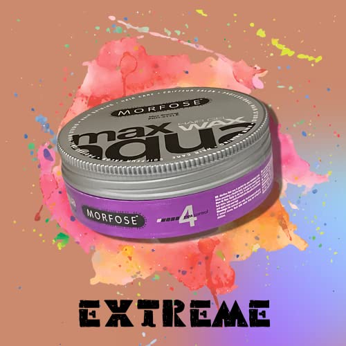Morfose Max Aqua Hair Gel Wax With Shiny And Strong Hold, Manage Flyaways, Braids, And Curls, Professional Hair Styling For Women And Men, 5.92 Fl. Oz, (Max Aqua) #TOP1