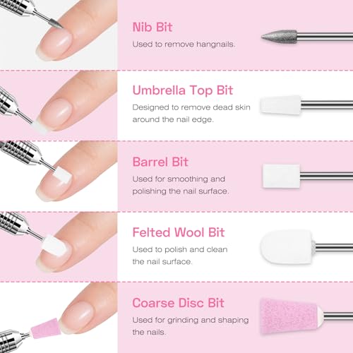 Kit de Brocas para Manicura 22 Piezas Profesional miniatura 5