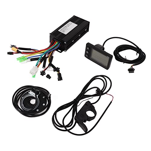Kit de conversión de bicicleta eléctrica, 3 modos de onda sinusoidal, controlador de 9 tubos, 8 sensores de asistencia de potencia magnéticos, 24V, 36V y 48V