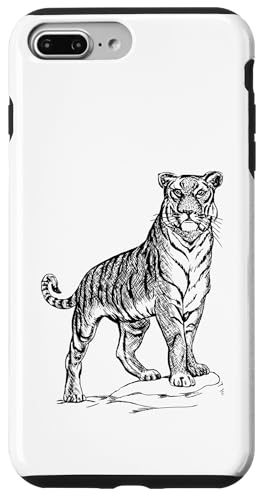 タイガーアート 抽象画 グラフィック スマホケース iPhone 7 Plus/8 Plus 用