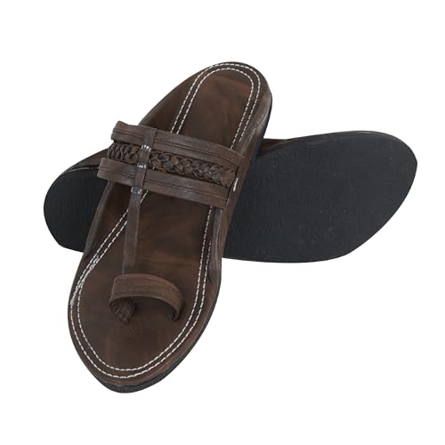 Image of DFR Ethnic Sandals For Boys Men, Comfortable Men's Rajasthani Slipper Chappals