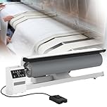 YANGYMM Rotary Iron Steam Roller Ironing, 90Cm Commercial Steam Press with Foot Pedal, Multiple Steam Functions, for Hotel Linen, for Clothes, Garments, Curtains
