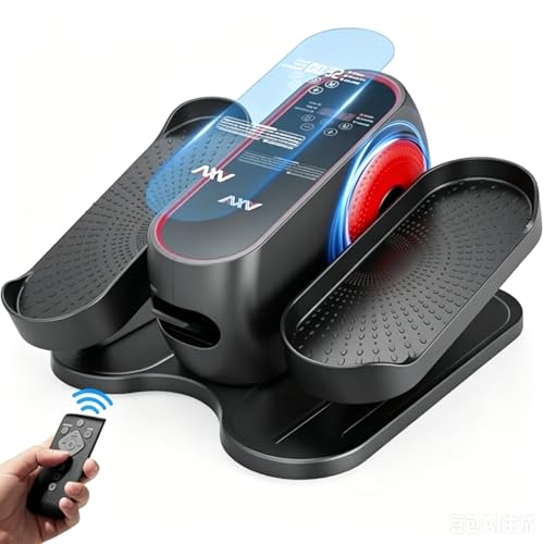 AXV Under Desk Elliptical Exercise Machine,Electric Ellipse Leg Exerciser As Seen On TV,Training Machines While Sitting for Seniors Home,Portable, Quiet, with Remote Control