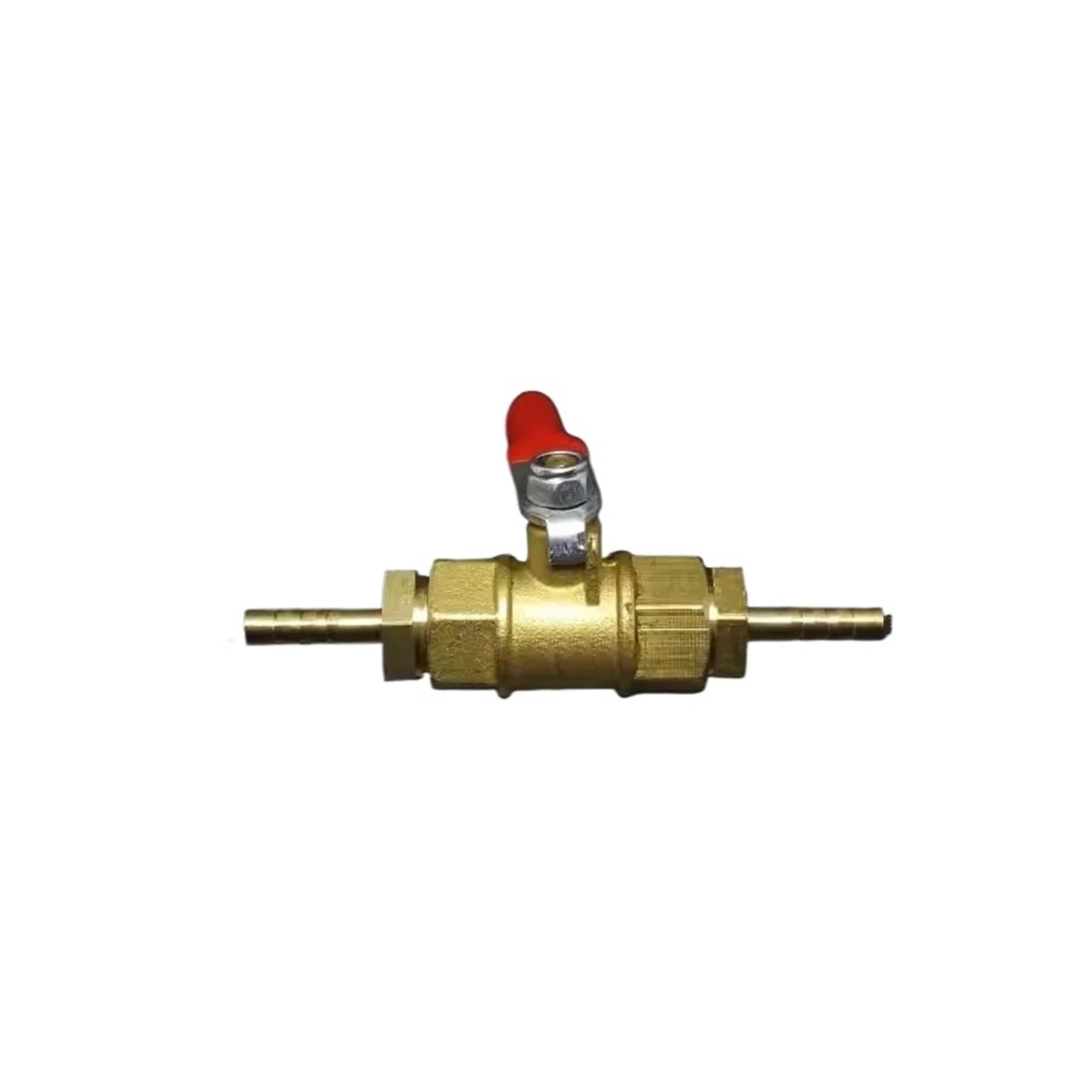 4mm Hose Two Way Brass Pneumatic Shut Off Ball Valve Pipe Fitting Connector