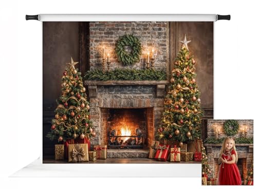 Toile de fond Kate Noël brique rétro tissu intérieur 3m