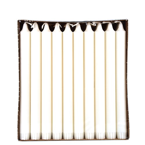 PAPSTAR 120 Kronkerzen Ø 2,3 cm · 24 cm Weiss aus 100% Stearin...