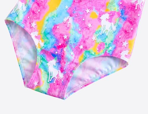 Image of Girls Swimsuits One-Piece Bathing Suits Multicolor Kids Sport Summer Beach Swimwear for 2-10 Years Old