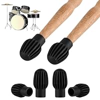 4 Stücke Trommel Dämpfer,Gummi Übung Schlagzeug,Schlagzeug Zubehör Stumm,Leise Schlagzeug Dämpfer,Haltbar Zubehör Schlagzeug,Einfach zu Bedienen Handpan Zubehör,Ersatzzubehör Still Zubehör,Schwarz