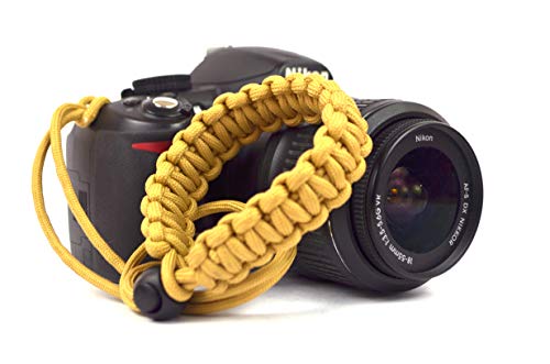 Image of Paracord Wrist Strap for robust hand grip to hold all DSLR camera /heavy gear /Binocular