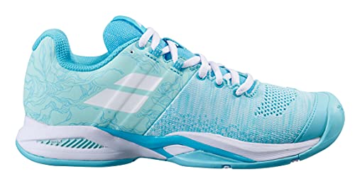Babolat Donna Propulse Blast Ac Scarpe da Tennis Allcourt Scarpe Turchese - Bianco