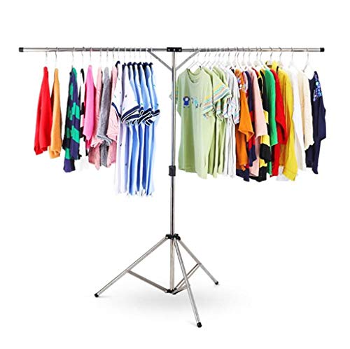 Étendoir à linge pliable doté d'un trépied stable réglable en hauteur