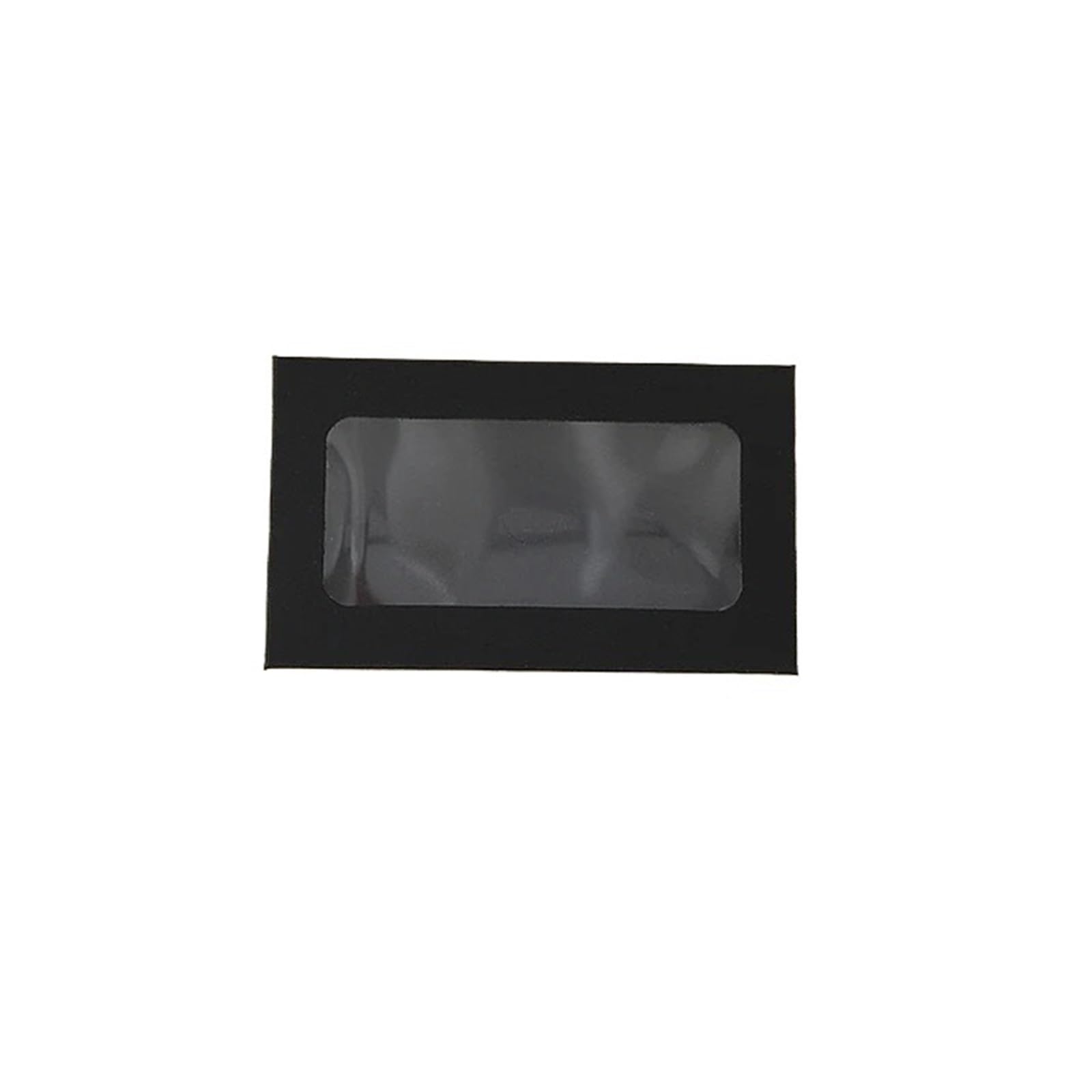 Koperta, Koperty okienne z papieru pakowego 100 szt. Wielokolorowe 10x6cm do przechowywania pocztówek(Black)