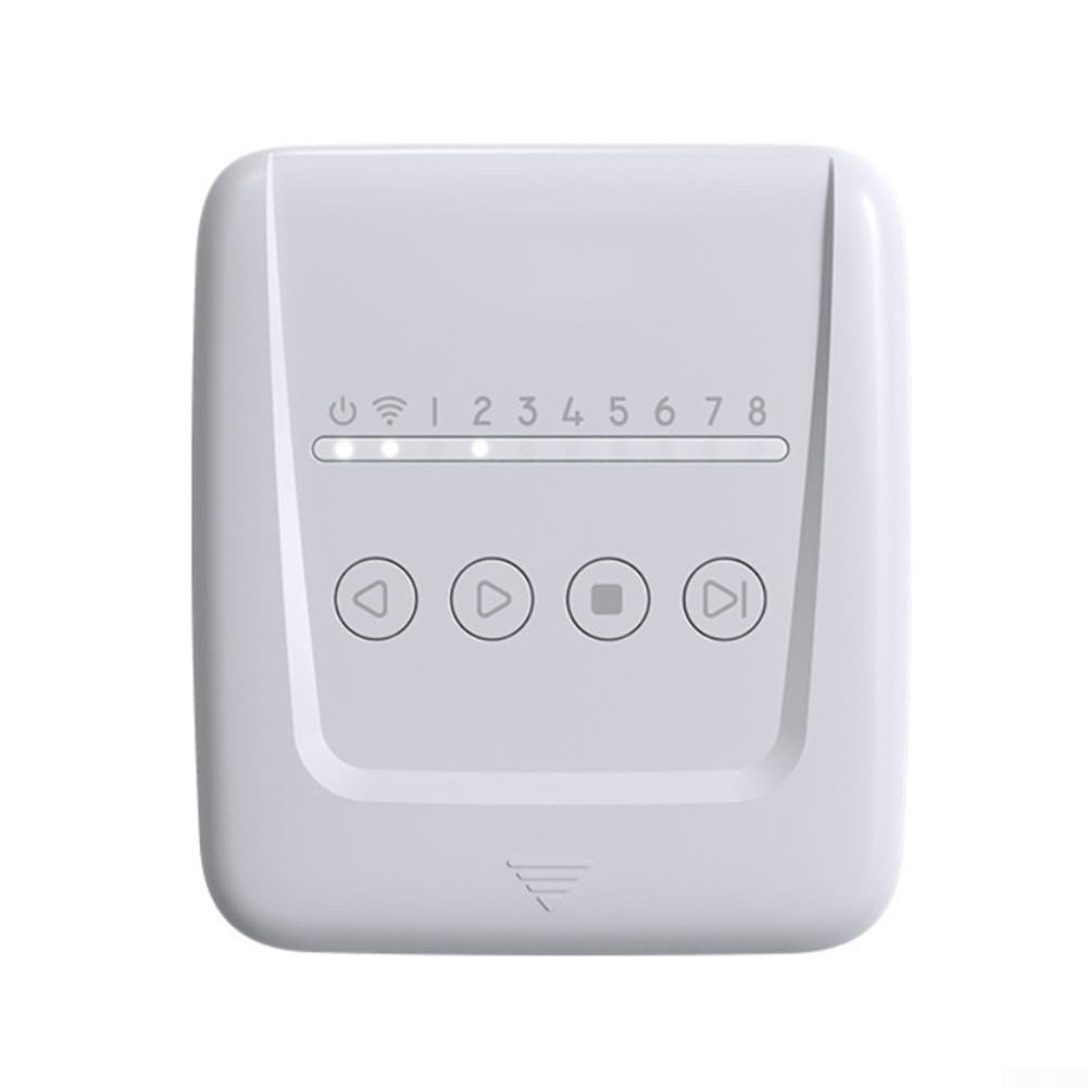 Smart WiFi Irrigatore Controller 8 Zone Programmabile Regolazione Meteo Controllo remoto tramite App Sistema di irrigazione automatico per Giardino Prato Piante Bianco
