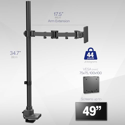 Image of VIVO Single Monitor Desk Mount, Fully Adjustable Stand