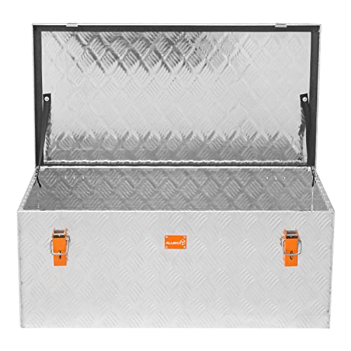 Foto von alubox Werkzeugkiste Riffelblech ABX-RL140 Aluminium 1,5mm Werkzeugkiste leicht und robust 140 Liter