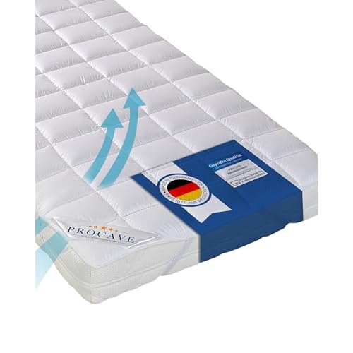 PROCAVE Matratzen-Schoner Micro-Comfort in Verschiedenen Größen, Matratzen-Auflage 100% aus Deutschland, Unterbett Soft-Matratzen-Topper, Matratzenschutz Boxspring-Betten geeignet, Made in Germany 100x200 cm