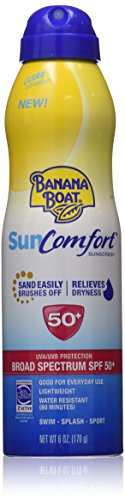 Banana Boat Sunscreen SunComfort Ultra Mist Broad Spectrum Sun Care SunScreen Spray SPF 50, 6 Ounce Analysis