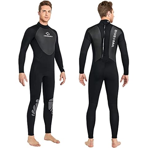 Wetsuit Women Men 3mm Neoprene Full Body Diving Suits Back Zip Long Sleeve Wetsuit for Diving Snorkeling Surfing Swimming Cover