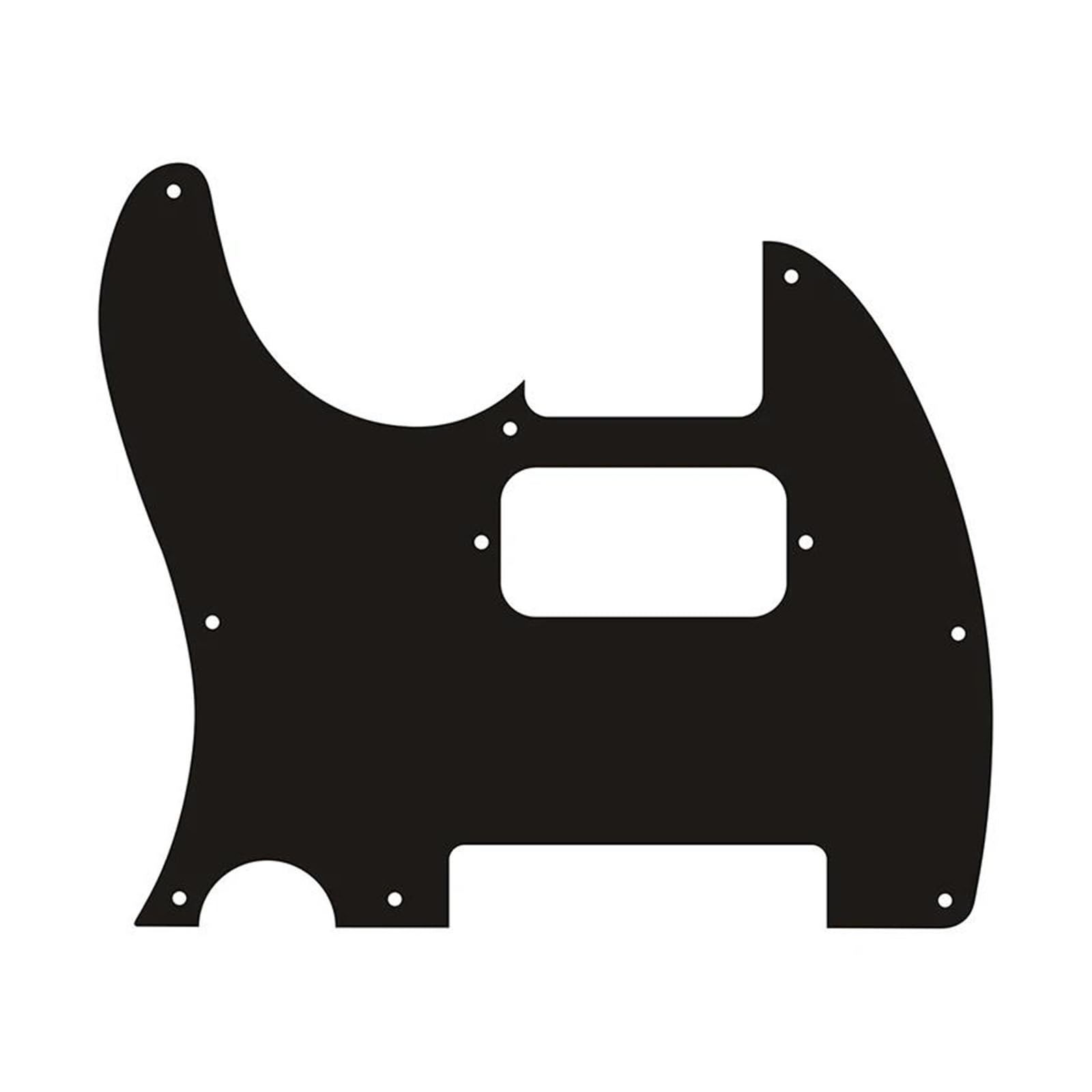 maskownica do gitary Dostosuj części do gitary leworęcznej Standard Series Pickguard Matowa czerń
